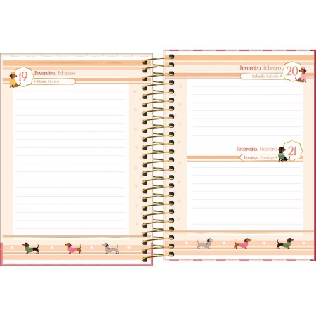 Foto ilustrativa Agenda Espiral M3 Brownie 2027