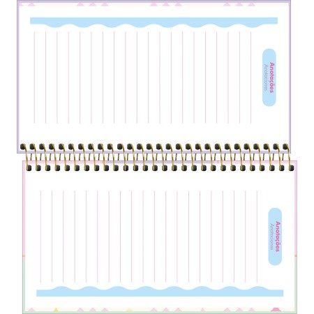 Foto ilustrativa Agenda Espiral Semanal 16,7 x 8,9 cm Happy 2027