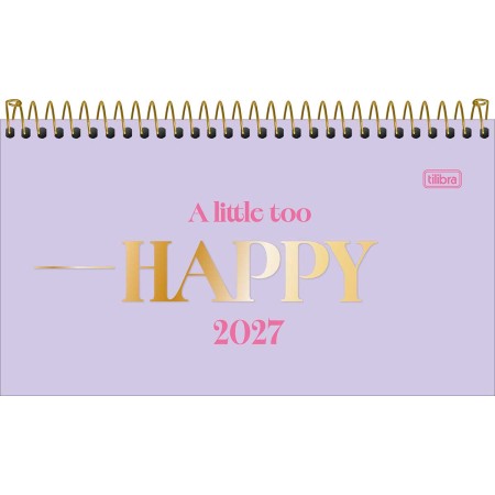 Foto ilustrativa Agenda Espiral Semanal 16,7 x 8,9 cm Happy 2027