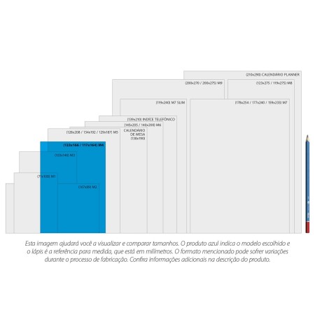Foto ilustrativa Agenda Executiva Costurada Diária 12,3 x 16,6 cm Prátika Master 2026