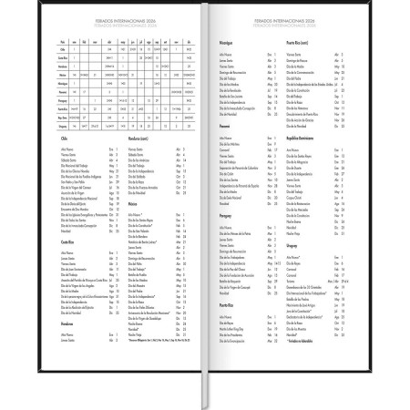 Foto ilustrativa Agenda Executiva Costurada Diária 12,3 x 27,5 cm Comercial 2026