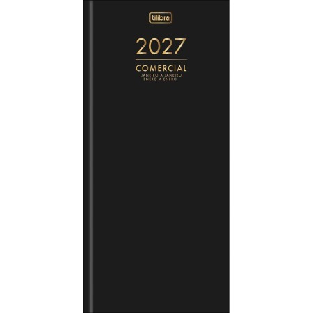 Foto ilustrativa Agenda Executiva Costurada Diária 12,3 x 27,5 cm Comercial 2027