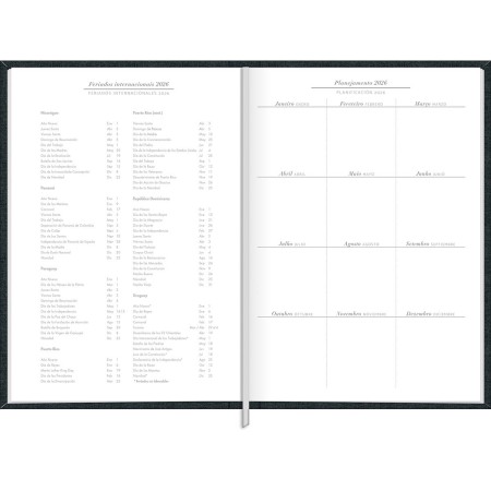 Foto ilustrativa Agenda Executiva Costurada Diária 13,4 x 19,2 cm Milano 2026