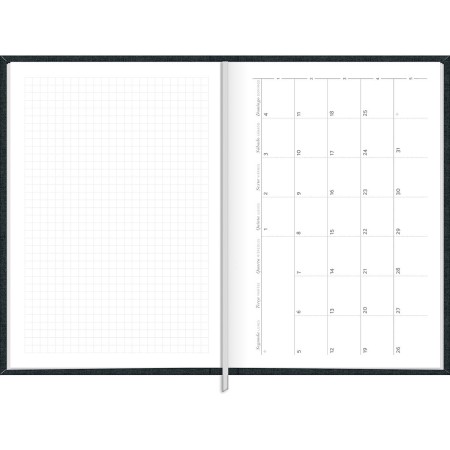 Foto ilustrativa Agenda Executiva Costurada Diária 13,4 x 19,2 cm Milano 2026