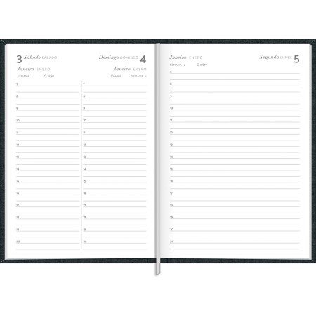 Foto ilustrativa Agenda Executiva Costurada Diária 13,4 x 19,2 cm Milano 2026