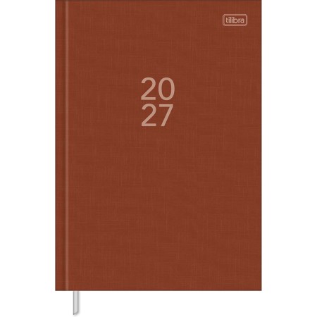 Foto ilustrativa Agenda Executiva Costurada Diária 13,4 x 19,2 cm Milano Cores 2027