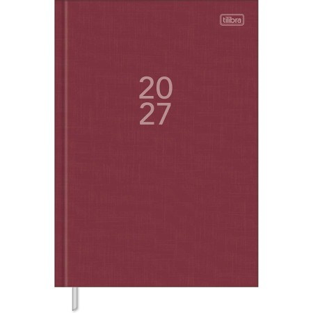 Foto ilustrativa Agenda Executiva Costurada Diária 13,4 x 19,2 cm Milano Cores 2027
