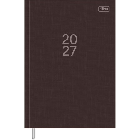 Foto ilustrativa Agenda Executiva Costurada Diária 13,4 x 19,2 cm Milano Cores 2027