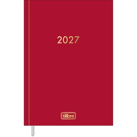 Foto ilustrativa Agenda Executiva Costurada Diária 13,4 x 19,2 cm Napoli Cores 2027