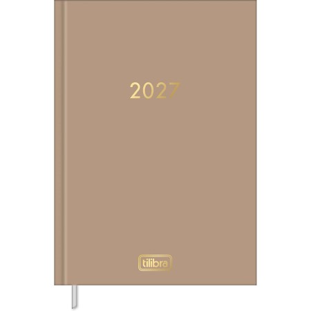 Foto ilustrativa Agenda Executiva Costurada Diária 13,4 x 19,2 cm Napoli Cores 2027