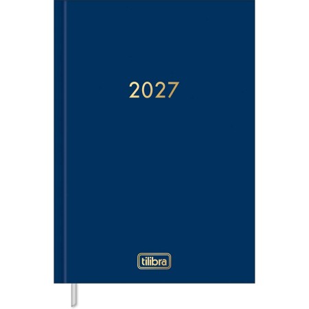 Foto ilustrativa Agenda Executiva Costurada Diária 13,4 x 19,2 cm Napoli Cores 2027