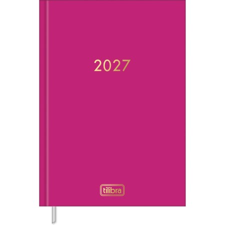 Foto ilustrativa Agenda Executiva Costurada Diária 13,4 x 19,2 cm Napoli Feminina 2027