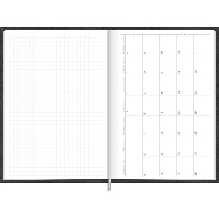 Foto ilustrativa Agenda Executiva Costurada Diária 13,4 x 19,2 cm Torino 2026