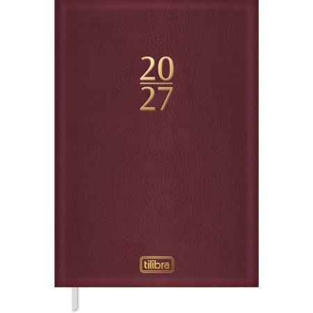 Foto ilustrativa Agenda Executiva Costurada Diária 13,4 x 19,2 cm Torino Cores 2027