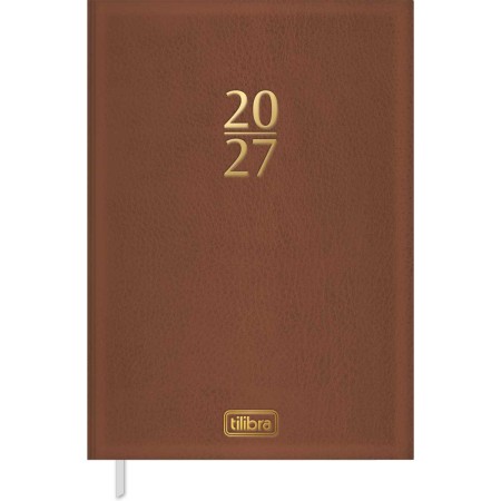 Foto ilustrativa Agenda Executiva Costurada Diária 13,4 x 19,2 cm Torino Cores 2027