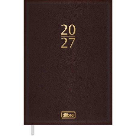 Foto ilustrativa Agenda Executiva Costurada Diária 13,4 x 19,2 cm Torino Cores 2027