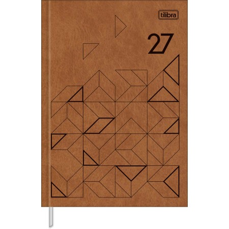 Foto ilustrativa Agenda Executiva Costurada Diária 14,5 x 20,5 cm Prátika Cores 2027