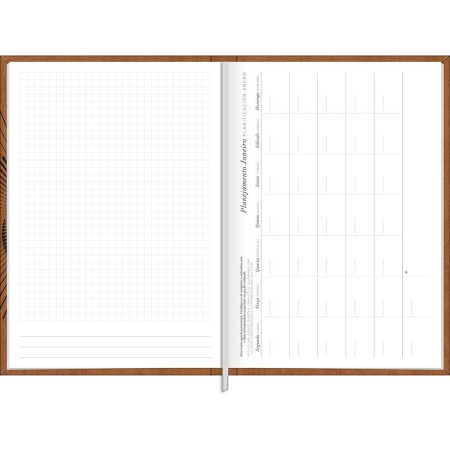 Foto ilustrativa Agenda Executiva Costurada Diária 14,5 x 20,5 cm Prátika Permanente