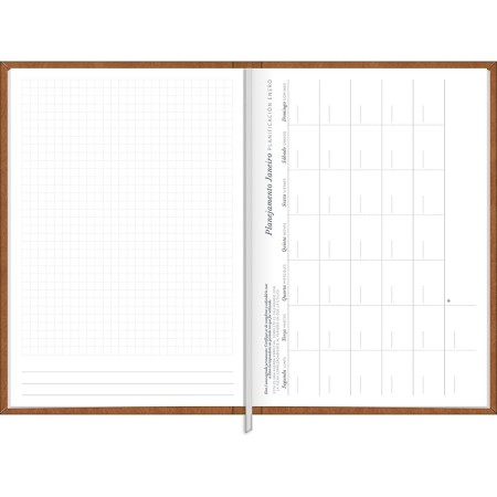 Foto ilustrativa Agenda Executiva Costurada Diária 14,5 x 20,5 cm Prátika Permanente