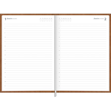 Foto ilustrativa Agenda Executiva Costurada Diária 14,5 x 20,5 cm Prátika Permanente