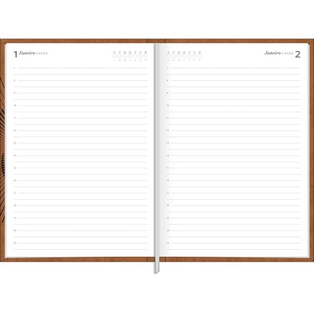 Foto ilustrativa Agenda Executiva Costurada Diária 14,5 x 20,5 cm Prátika Permanente