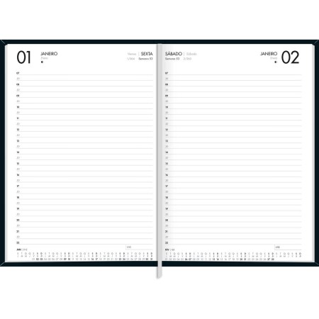 Foto ilustrativa Agenda Executiva Costurada Diária 15,9 x 23,3 cm Napoli 2027
