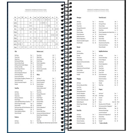 Foto ilustrativa Agenda Executiva Espiral Diária 11,9 x 27,5 cm Comercial Ideale 2026