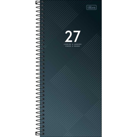 Foto ilustrativa Agenda Executiva Espiral Diária 11,9 x 27,5 cm Comercial Ideale 2027