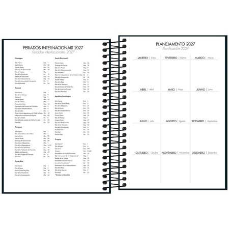Foto ilustrativa Agenda Executiva Espiral Diária 12,9 x 18,7 cm Napoli 2027