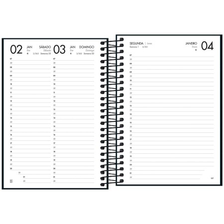 Foto ilustrativa Agenda Executiva Espiral Diária 12,9 x 18,7 cm Napoli 2027