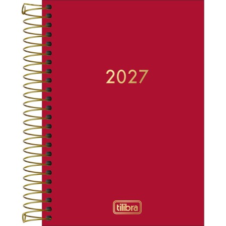 Foto ilustrativa Agenda Executiva Espiral Diária 12,9 x 18,7 cm Napoli Cores 2027