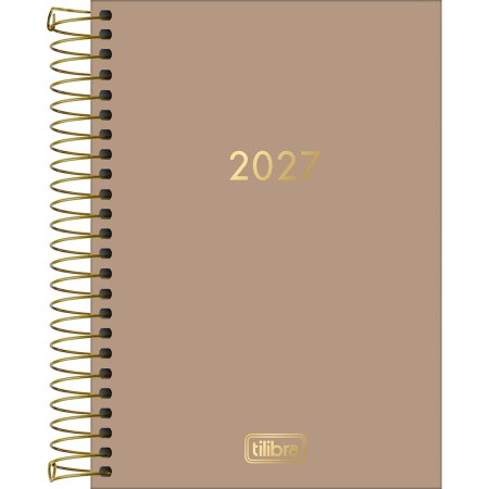 Foto ilustrativa Agenda Executiva Espiral Diária 12,9 x 18,7 cm Napoli Cores 2027