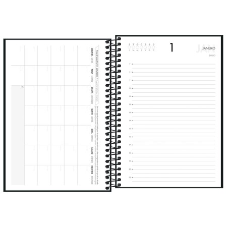 Foto ilustrativa Agenda Executiva Espiral Diária 12,9 x 18,7 cm Napoli Permanente