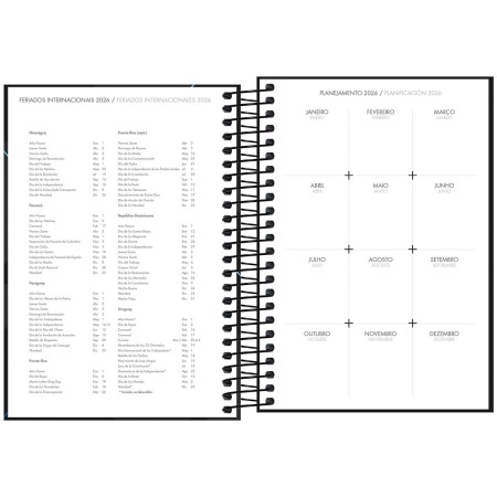 Foto ilustrativa Agenda Executiva Espiral Diária 12,9 x 18,7 cm Spot 2026