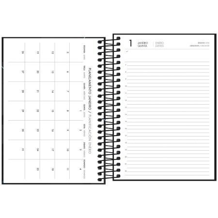 Foto ilustrativa Agenda Executiva Espiral Diária 12,9 x 18,7 cm Spot 2026