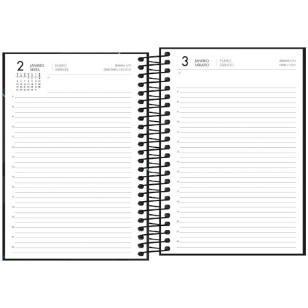 Foto ilustrativa Agenda Executiva Espiral Diária 12,9 x 18,7 cm Spot 2026
