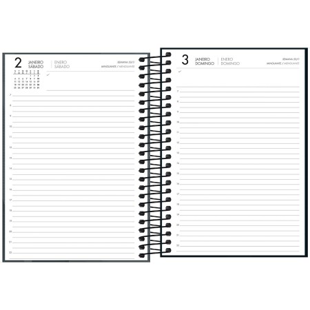 Foto ilustrativa Agenda Executiva Espiral Diária 12,9 x 18,7 cm Spot 2027