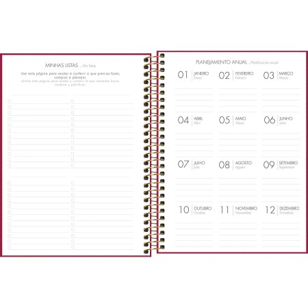 Foto ilustrativa Agenda Executiva Espiral Diária 17,7 x 24 cm Lume 2026