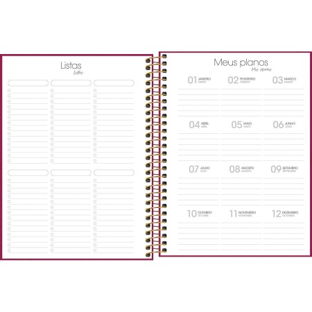 Foto ilustrativa Agenda Executiva Espiral Diária 17,7 x 24 cm Lume 2027