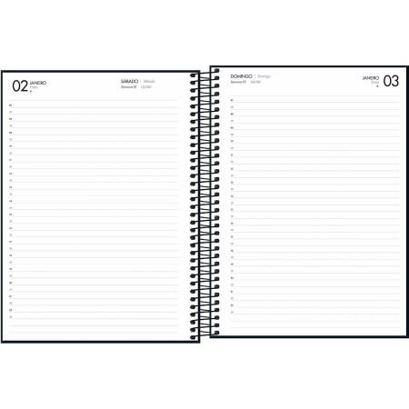 Foto ilustrativa Agenda Executiva Espiral Diária 20 x 27,5 cm Napoli 2027