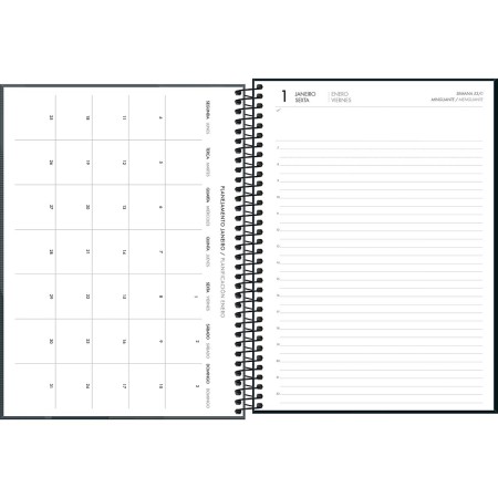 Foto ilustrativa Agenda Executiva Espiral Diária 20 x 27,5 cm Spot 2027