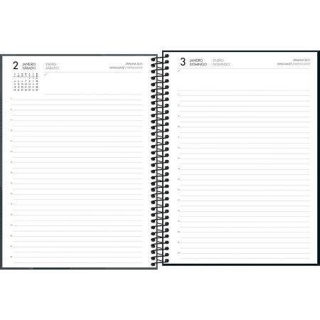 Foto ilustrativa Agenda Executiva Espiral Diária 20 x 27,5 cm Spot 2027