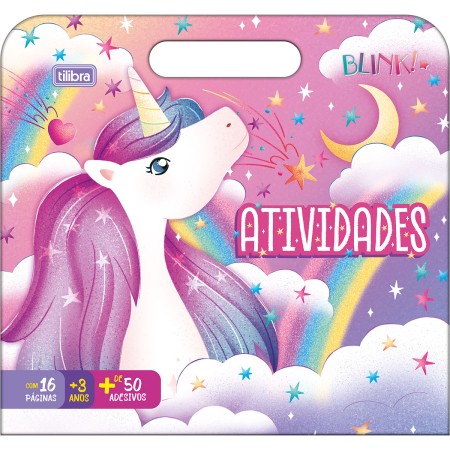 Foto ilustrativa Álbum Atividades Maleta Blink 8 Folhas