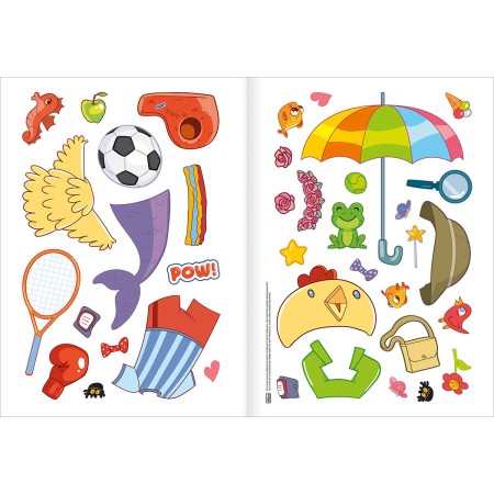 Foto ilustrativa Álbum Atividades Vestir & Brincar Fantasias 8 Folhas