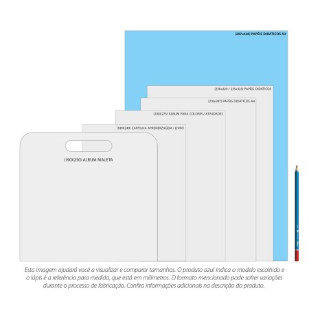 Foto ilustrativa Álbum Colado Moldura A3 35 Folhas