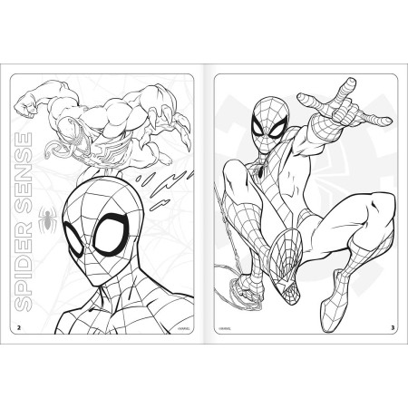Foto ilustrativa Album Colorir Spider-Man 8 Folhas