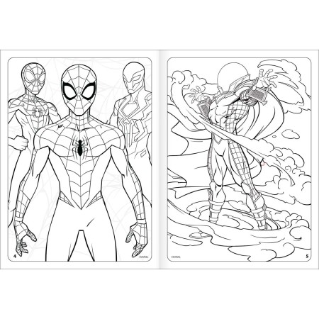 Foto ilustrativa Album Colorir Spider-Man 8 Folhas