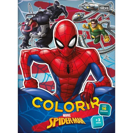 Foto ilustrativa Album Colorir Spider-Man 8 Folhas