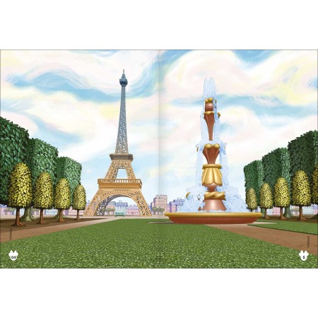 Foto ilustrativa Álbum de Atividades com Adesivos Cenário Mágico Minnie 8 Folhas