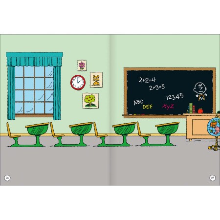 Foto ilustrativa Álbum de Atividades com Adesivos Cenário Mágico Snoopy